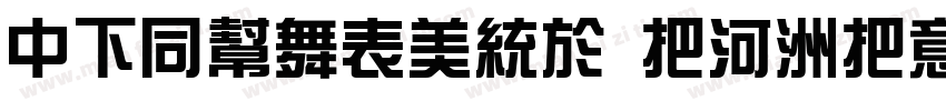 DFHuaZong W5-WINP-BF字体转换
